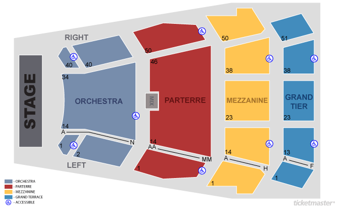 mcallen performing arts center seating chart