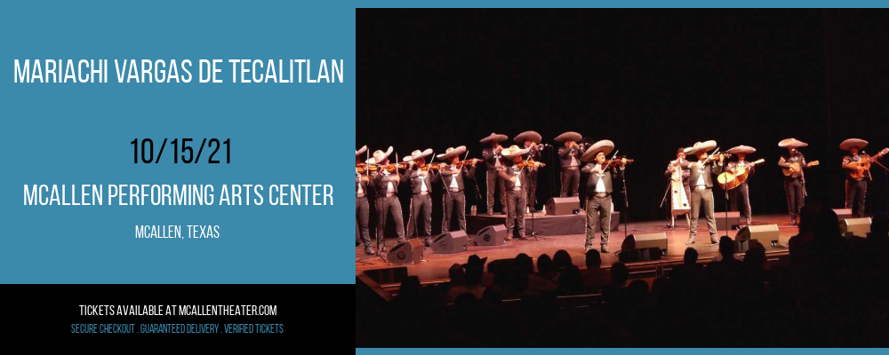 Mariachi Vargas De Tecalitlan at McAllen Performing Arts Center